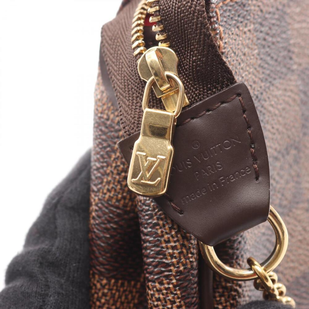 Louis Vuitton Damier Canvas Handbag Brown Leather Eva - Picture 7 of 7